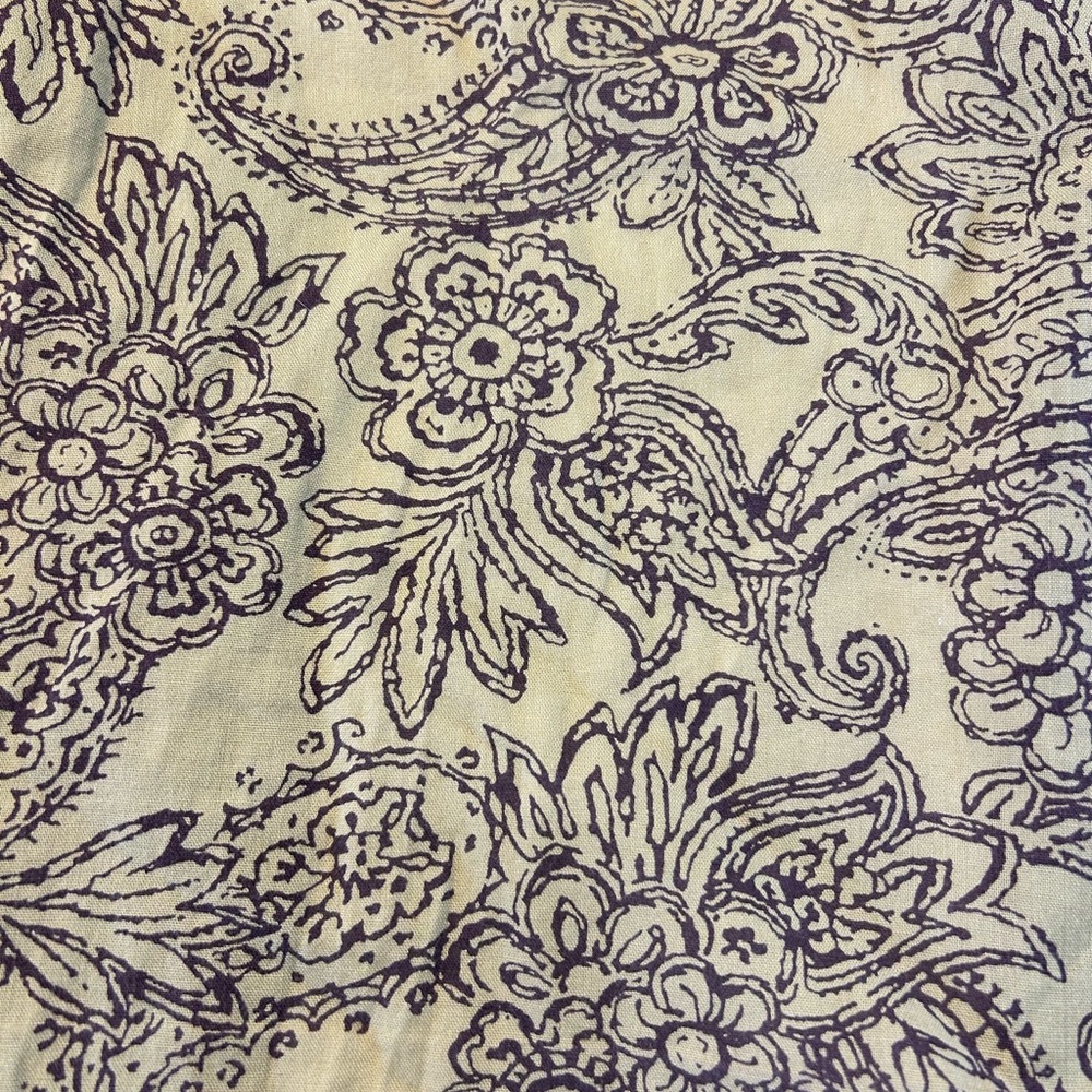 Ralph Lauren Tan and Brown Paisley Button-Down Shirt - Picture 9 of 10